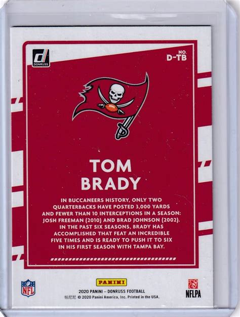 ミントモール Mint 浦和店 2020 Panini Donruss Tampa Bay Buccaneers Tom Brady