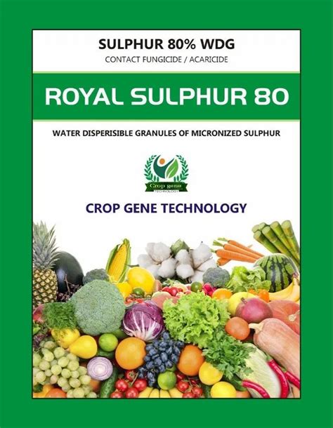 Sulphur 80 WDG Contact Fungicide Bag 1 Kg 5kg At Rs 85 Kg In Surat