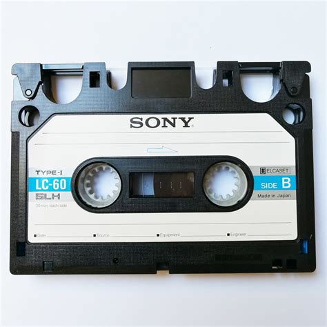 Sony Elcaset Lc 60 Slh Ferric Cassette Tapes Retro Style Media