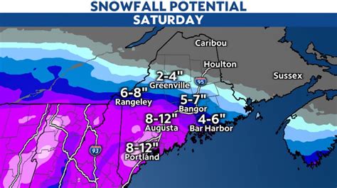 Snow continues to pile up across southern and western Maine