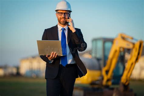 Ingeniero Civil En Un Lugar De Construcci N Ingeniero Maduro Hombre