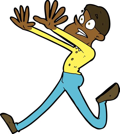 cartoon man running away 44939140 PNG