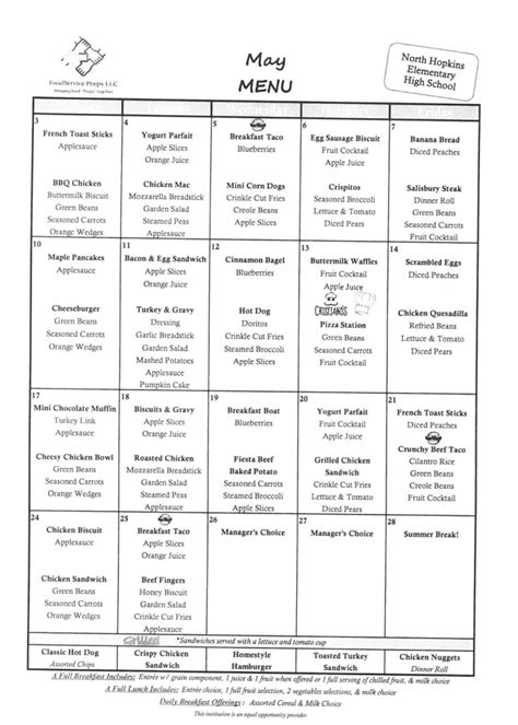 Katy Isd Printable Lunch Menu - Printable Word Searches