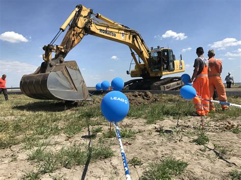 Erster Spatenstich für Einlaufbauwerk am Cottbuser Ostsee LEAG