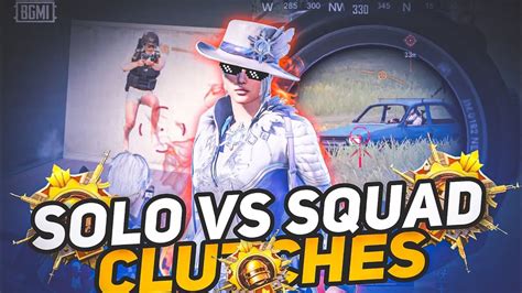 SOLO VS SQUAD CLUTCHES ACE LOBBY PUBG HIGHLIGHTS BGMI