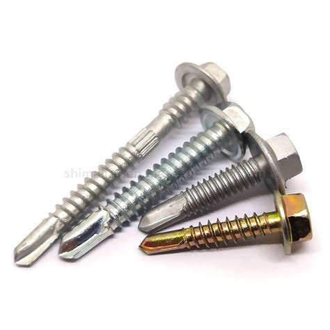 Building Roofing Tek Tornillos Hexagonal Hex Head Self Drilling Screw