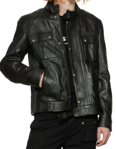 Gangster Black Leather Jacket Lerenjack