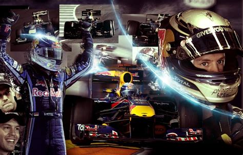 Wallpaper Racer Formula Red Bull Sebastian Vettel Pilot For