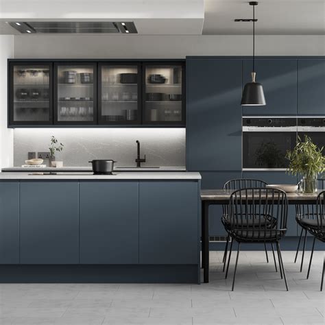 Howdens Clerkenwell Super Matt Marine Blue Kitchen Artofit