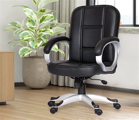 Buy Rebound Mid Back Leatherette Revolving Erogonomic Executive Office