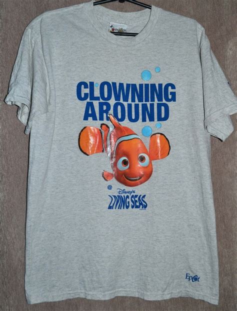 Vintage Disney Pixar Finding Nemo Promo T Shirt Epcot… Gem