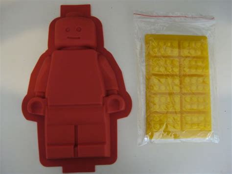 LEGO SILICONE MINIFIGURE CAKE PAN MOLD BRICK TRAY SET Mini Figures