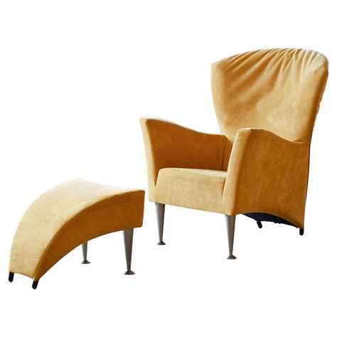 Lounge Chair Model Castor with footstool by Gijs Papavoine for Montis For Sale at 1stDibs