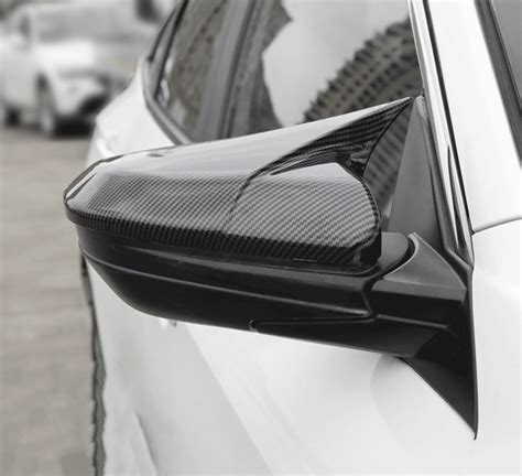 Carbon Fiber Ox Horn Rear View Side Mirrors Cap Cover For Honda Civic 2016 2021 Ebay