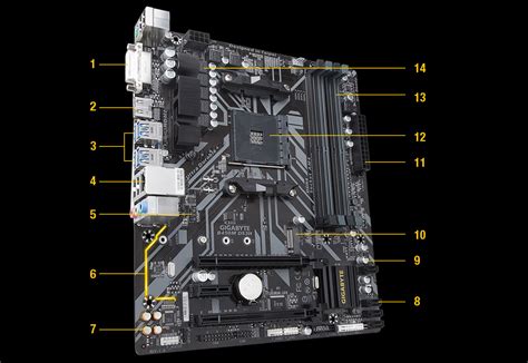 Gigabyte B450M DS3H V2 Micro ATX Motherboard B450M DS3H V2 B H