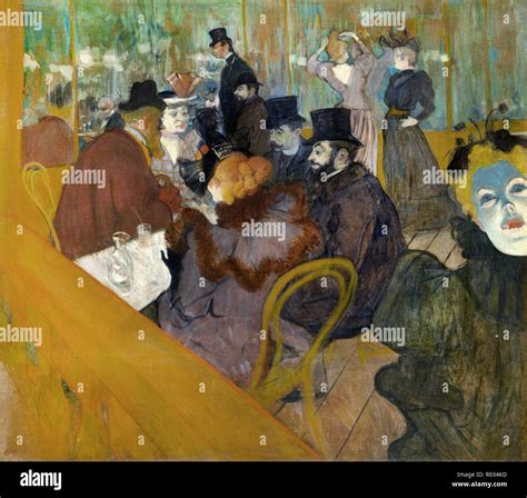 Henri de Toulouse-Lautrec, At the Moulin Rouge, Circa 1892-1895 Oil on ...