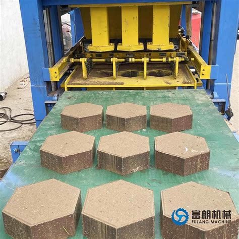 Hydraulique Presse Interlocking Brick Compressed Earth Blocks Hexagon