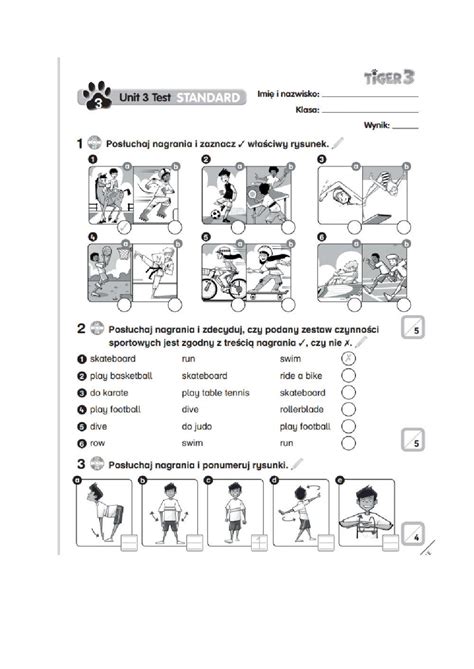 Tiger 3 Unit 3 Online Exercise For Live Worksheets