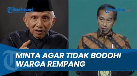 PASANG BADAN Amien Rais Tuntut Jokowi Kembali Ke Pancasila Dan