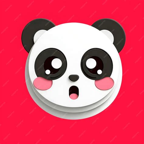 Surprised Emoji Sticker Premium Ai Generated Image