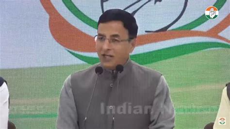 Live Aicc Press Briefing By Randeep Singh Surjewala At Congress Hq