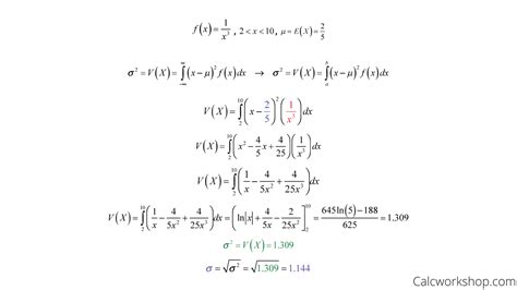 Expected Value And Variance Continuous Random Variable