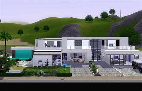 Living Design Modern House The Sims Sims House My Gallery Sims