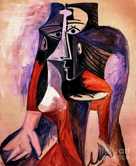 Seated Woman Jacqueline By Pablo Picasso 1960 Painting By Pablo Picasso Pixels