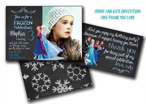 14 Frozen Invitation Templates Word Psd Ai