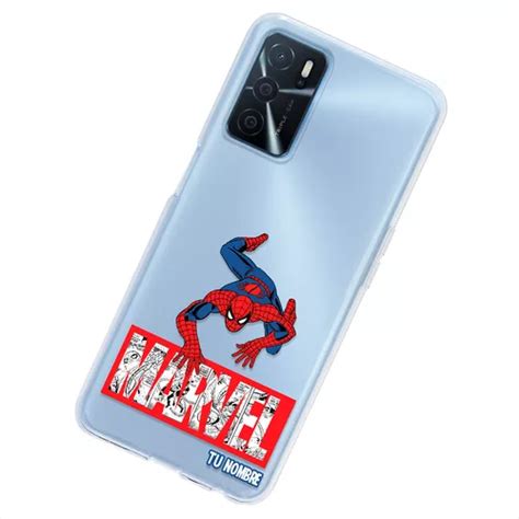 Funda Para Oppo Spiderman Marvel Con Tu Nombre Cuotas Sin Inter S