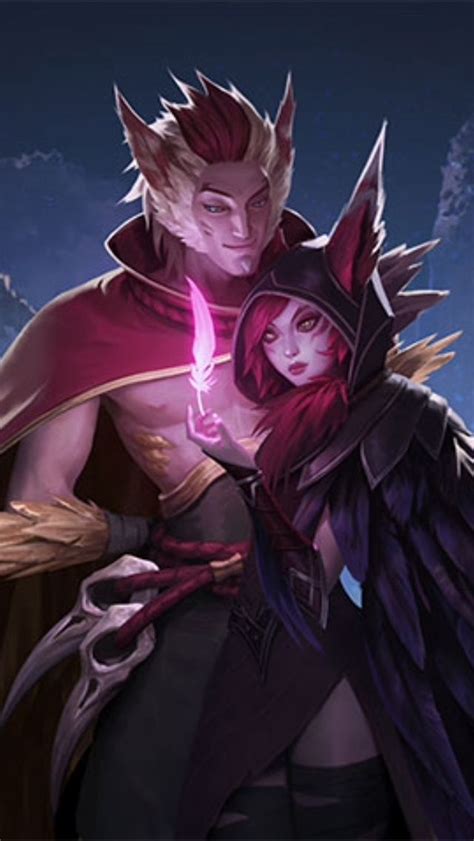 Rakan E Xayah Lol Lol League Of Legends Casal Anime E Casais Fofos