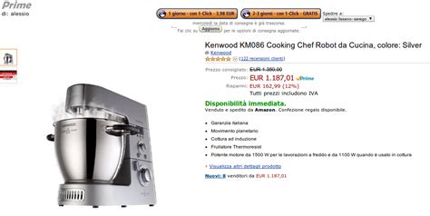 Offerta Speciale Robot Da Cucina Kenwood KM086 Con Cottura Ad Induzione