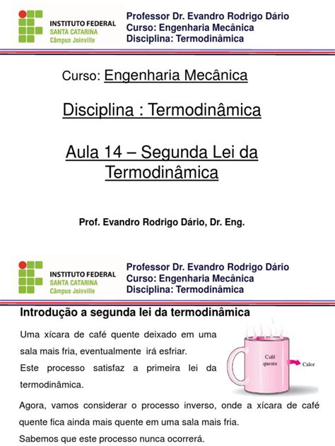 Introdução à Segunda Lei da Termodinâmica | PDF | Termodinâmica | Bomba ...