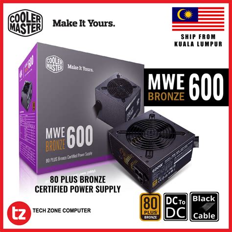 Cooler Master MWE Bronze 600 V2 Power Supply 600W 80 Plus Bronze