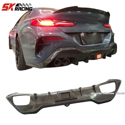 For 20 Bmw 8 Series M850i M Sport G14 G15 G16 Carbon Fiber Rear Bumper Diffuser Ebay