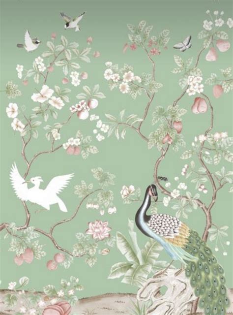 T13625 Katsura Wallpaper Mist From The Thibaut Grand Palace Collection