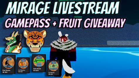 🔴blox Fruits 3 Perm Fruit Giveaways Gamepass Giveaways Youtube