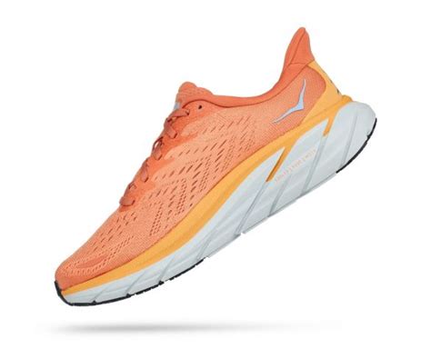 Hoka Clifton 8 Running Shoes Orange Women Online Find It At Triathlon