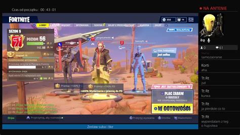 Live Fortnite Wbijasz Grasz Youtube