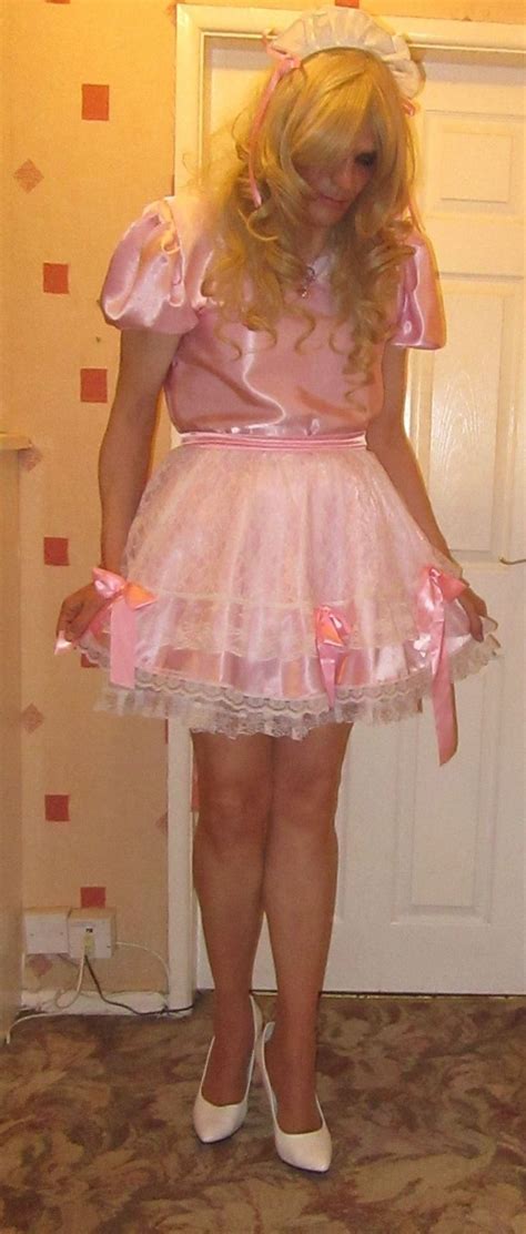 Pin On Sissy Satin Dress