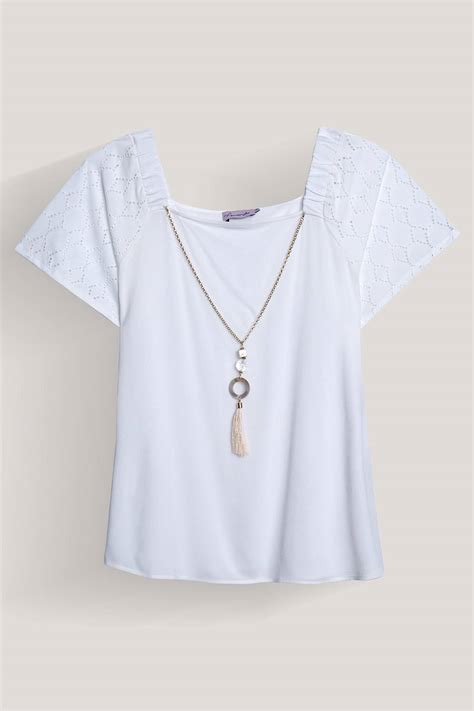 Blusa Manga Corta Collar Amanda De Prati Tienda Online