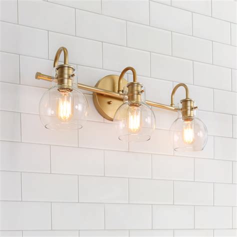 Brushed Gold Bathroom Light Fixtures Rispa