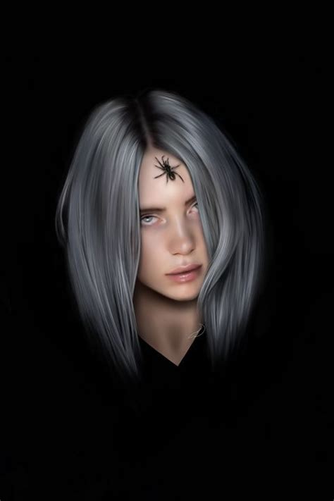 Billie Eilish Spider Drawing