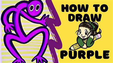 How To Draw Purple Rainbow Friends Youtube