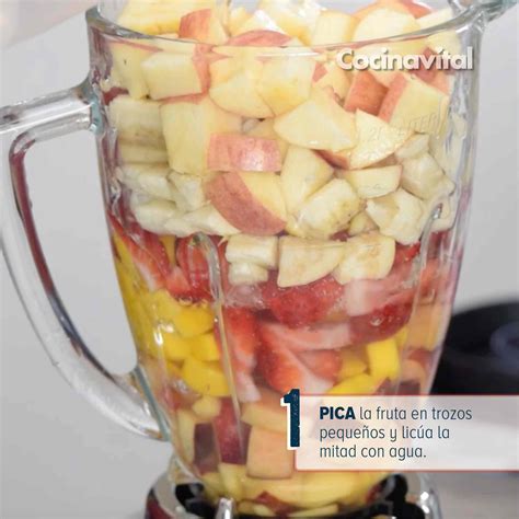 Receta Paso A Paso De Agua De Frutas Estilo La Michoacana