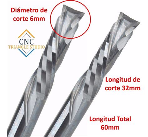 Cortador Fresa De Compresión 6mm Router Cnc Mercado Libre