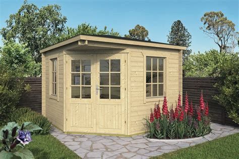 Our 3x3m Emma Corner Log Cabin In A Log Thickness Of 40mm Its Thick