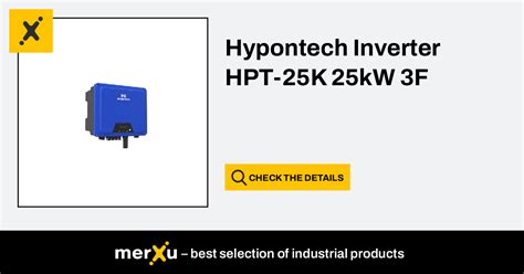 Hypontech Inverter HPT 25K 25kW 3F MerXu Negotiate Prices