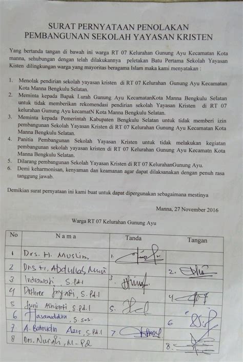 Detail Contoh Surat Pernyataan Keberatan Warga Koleksi Nomer