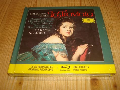 Verdi La Traviata CARLOS KLEIBER DGG 2 CD BLU RAY PURE AUDIO DISC NEW